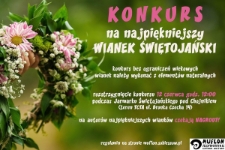 Konkurs na najpiękniejszy wianek świętojański - plakat [Dokument życia społecznego]