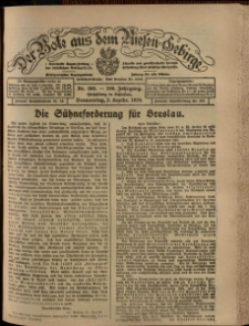 Der Bote aus dem Riesen-Gebirge : Zeitung für alle Stände, R. 108, 1920, nr 203