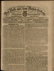 Der Bote aus dem Riesen-Gebirge : Zeitung für alle Stände, R. 108, 1920, nr 208