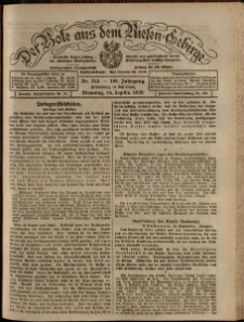 Der Bote aus dem Riesen-Gebirge : Zeitung für alle Stände, R. 108, 1920, nr 213