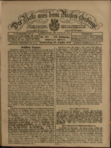 Der Bote aus dem Riesen-Gebirge : Zeitung für alle Stände, R. 108, 1920, nr 227