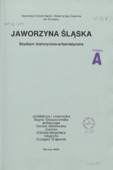 Jaworzyna Śląska : studium historyczno-urbanistyczne