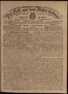 Der Bote aus dem Riesen-Gebirge : Zeitung für alle Stände, R. 107, 1919, nr 4