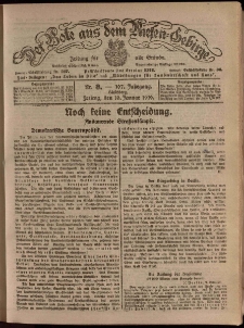 Der Bote aus dem Riesen-Gebirge : Zeitung für alle Stände, R. 107, 1919, nr 8