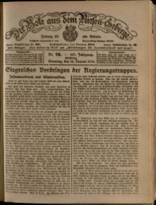 Der Bote aus dem Riesen-Gebirge : Zeitung für alle Stände, R. 107, 1919, nr 10