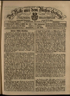 Der Bote aus dem Riesen-Gebirge : Zeitung f&uuml;r alle St&auml;nde, R. 108, 1920, nr 151