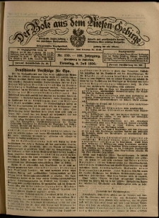 Der Bote aus dem Riesen-Gebirge : Zeitung für alle Stände, R. 108, 1920, nr 153