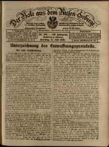 Der Bote aus dem Riesen-Gebirge : Zeitung für alle Stände, R. 108, 1920, nr 158