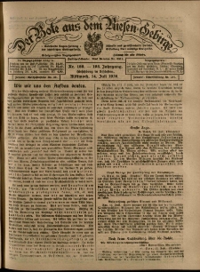 Der Bote aus dem Riesen-Gebirge : Zeitung für alle Stände, R. 108, 1920, nr 160