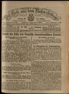 Der Bote aus dem Riesen-Gebirge : Zeitung für alle Stände, R. 107, 1919, nr 13