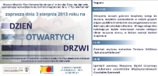 Dzień Otwartych Drzwi - zaproszenie [Dokument życia społecznego]