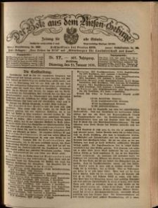 Der Bote aus dem Riesen-Gebirge : Zeitung für alle Stände, R. 107, 1919, nr 17