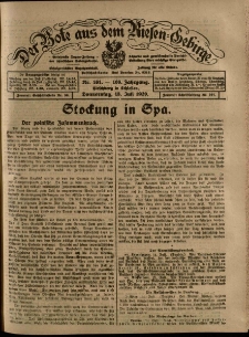 Der Bote aus dem Riesen-Gebirge : Zeitung für alle Stände, R. 108, 1920, nr 161