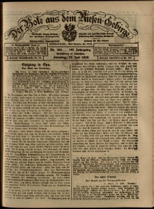 Der Bote aus dem Riesen-Gebirge : Zeitung für alle Stände, R. 108, 1920, nr 164