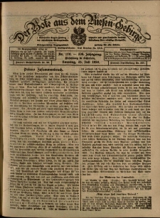 Der Bote aus dem Riesen-Gebirge : Zeitung für alle Stände, R. 108, 1920, nr 170