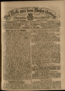 Der Bote aus dem Riesen-Gebirge : Zeitung für alle Stände, R. 108, 1920, nr 175