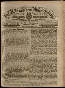 Der Bote aus dem Riesen-Gebirge : Zeitung für alle Stände, R. 108, 1920, nr 186