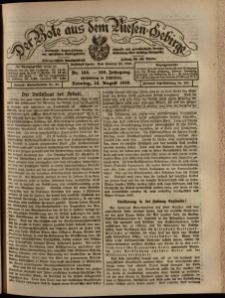 Der Bote aus dem Riesen-Gebirge : Zeitung für alle Stände, R. 108, 1920, nr 188