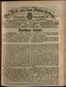 Der Bote aus dem Riesen-Gebirge : Zeitung für alle Stände, R. 108, 1920, nr 190