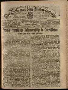 Der Bote aus dem Riesen-Gebirge : Zeitung für alle Stände, R. 108, 1920, nr 191