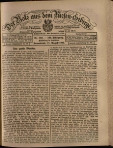 Der Bote aus dem Riesen-Gebirge : Zeitung für alle Stände, R. 108, 1920, nr 193