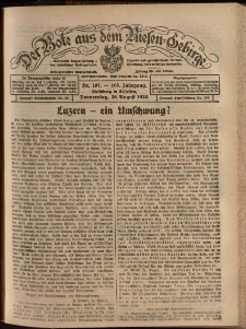 Der Bote aus dem Riesen-Gebirge : Zeitung für alle Stände, R. 108, 1920, nr 197