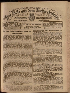 Der Bote aus dem Riesen-Gebirge : Zeitung für alle Stände, R. 108, 1920, nr 198