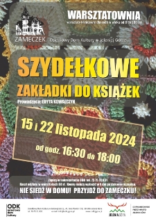 Szydełkowe zakładki do książek - plakat [Dokument życia społecznego]