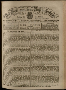 Der Bote aus dem Riesen-Gebirge : Zeitung für alle Stände, R. 107, 1919, nr 30