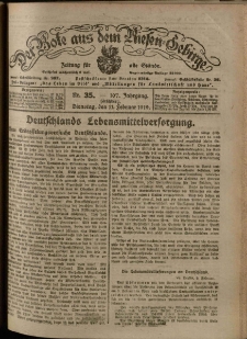 Der Bote aus dem Riesen-Gebirge : Zeitung f&uuml;r alle St&auml;nde, R. 107, 1919, nr 35