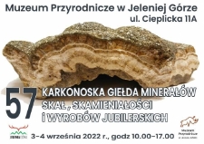 57. Karkonoska Giełda Minerałów, Skał, Skamieniałości i Wyrobów Jubilerskich - ulotka [Dokument życia społecznego]