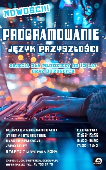 Programowanie - język przyszłości - plakat [Dokument życia społecznego]