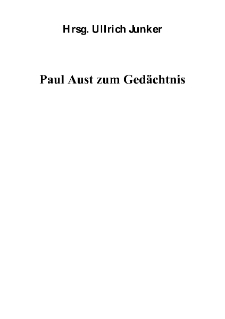 Paul Aust zum Gedächtnis [Dokument elektroniczny]