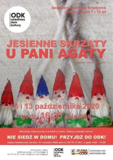 Jesienne skrzaty u Pani Agaty - plakat [Dokument życia społecznego]