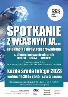 Spotkanie z własnym ja... - plakat [Dokument życia społecznego]