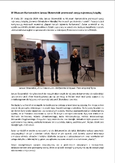 W Muzeum Karkonoskim Janusz Skowroński promował swoją najnowszą książkę [Dokument elektroniczny]