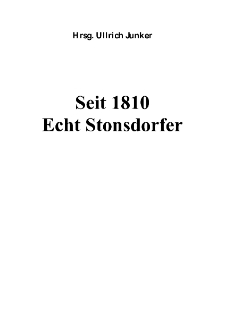 Seit 1810 Echt Stonsdorfer [Dokument elektroniczny]