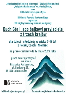 Duch G&oacute;r i jego bajkowi przyjaciele z trzech kraj&oacute;w - plakat [Dokument życia społecznego]