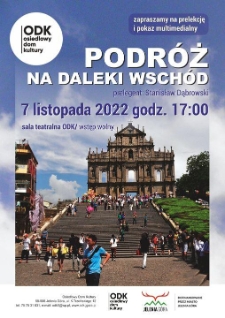 Podróż na Daleki Wschód - plakat [Dokument życia społecznego]