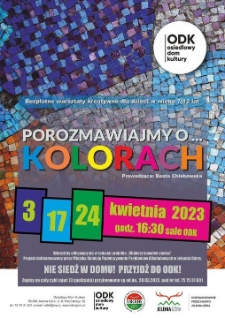 Porozmawiajmy o...kolorach - plakat [Dokument życia społecznego]