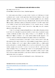 Noc s Andersenem aneb cel&eacute; město na nohou - text prezentace [Dokument elektroniczny]