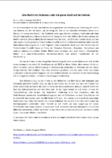 Eine Nacht mit Andersen, oder die ganze Stadt auf den Beinen - Präsentationstext [Dokument elektroniczny]