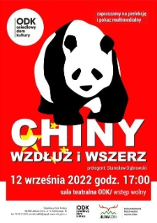 Chiny wzdłuż i wszerz - plakat [Dokument życia społecznego]