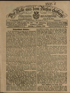 Der Bote aus dem Riesen-Gebirge : Zeitung für alle Stände, R. 108, 1920, nr 228