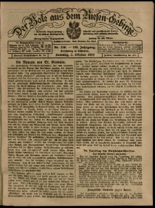 Der Bote aus dem Riesen-Gebirge : Zeitung für alle Stände, R. 108, 1920, nr 230