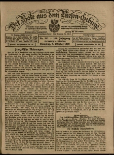 Der Bote aus dem Riesen-Gebirge : Zeitung f&uuml;r alle St&auml;nde, R. 108, 1920, nr 231