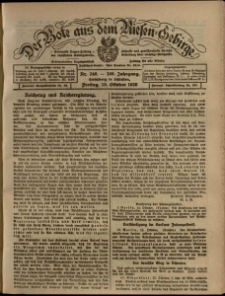 Der Bote aus dem Riesen-Gebirge : Zeitung für alle Stände, R. 108, 1920, nr 240