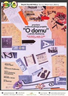 "O domu" Ludmiły Riabkowej - plakat [Dokument życia społecznego]