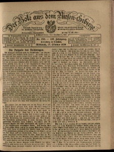 Der Bote aus dem Riesen-Gebirge : Zeitung für alle Stände, R. 108, 1920, nr 250