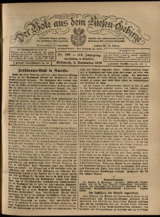 Der Bote aus dem Riesen-Gebirge : Zeitung für alle Stände, R. 108, 1920, nr 256